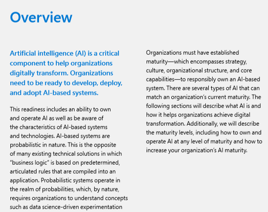 Digital Transformation – AI Maturity and Organizations - Ebook 3