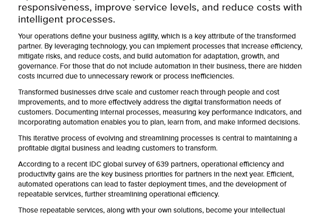 Microsoft Digital Transformation Operations- Ebook 3