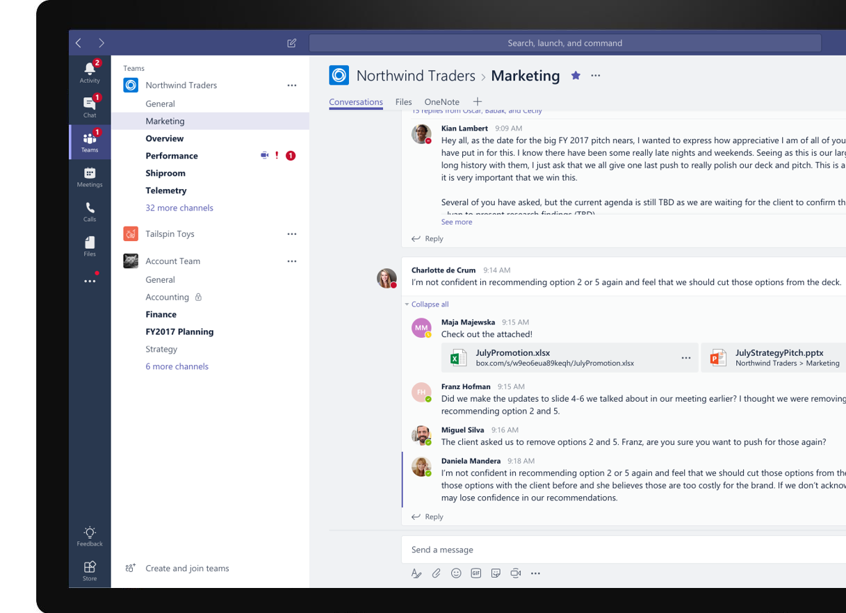 Quickly access your favorite apps with Microsoft Teams