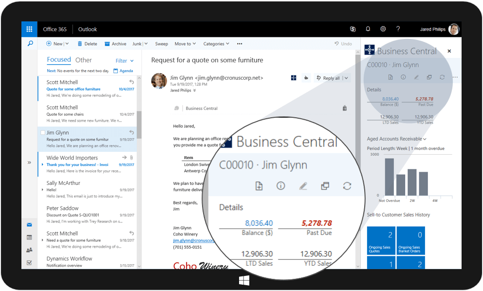 Create quotes, process orders, and submit invoices without leaving Outlook. Access live data directly from Microsoft Excel to update items, sales orders, and purchase orders. Customize outgoing documents such as quotes and invoices in Microsoft Word. with dynamics 365 business central the all-in-one ERP and CRM systems for smbs in malaysia and singapore from dynamics 365 experts