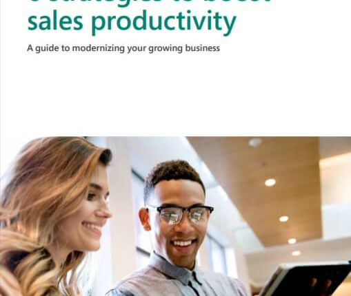 6 strategies to boost sales productivity guide from Agile Dynamics Solutions and Microsoft Dynamics 365