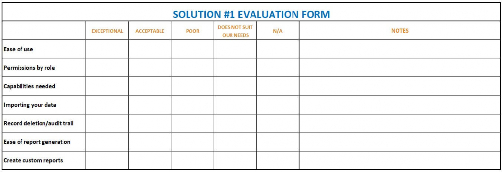 erp solution evaluation form how to evaluate erp system malaysia