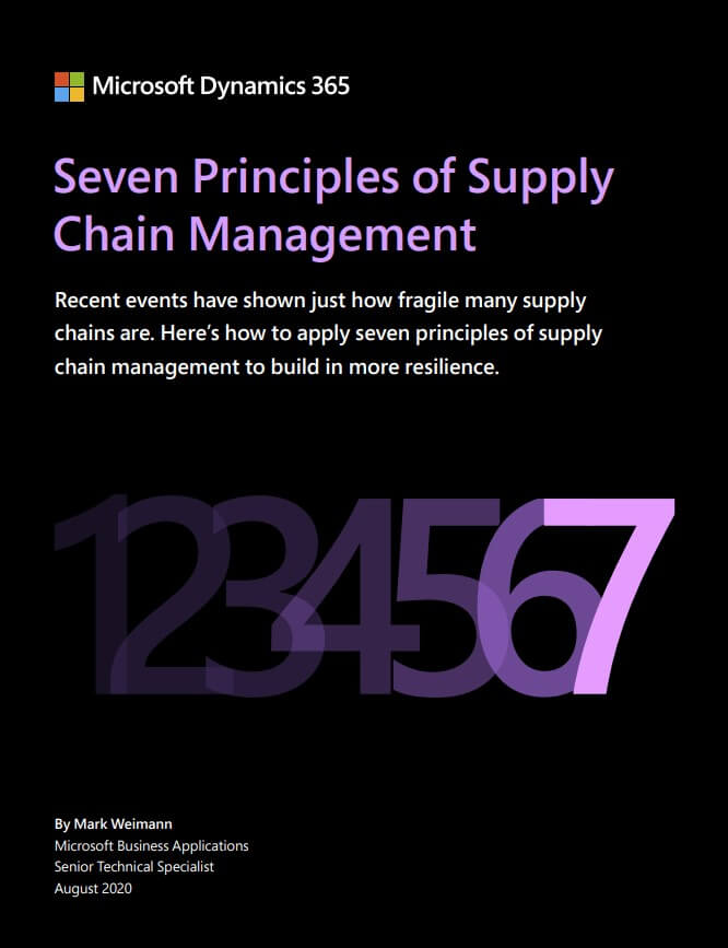Seven Principles of Supply Chain Management ERP ebook from Microsoft