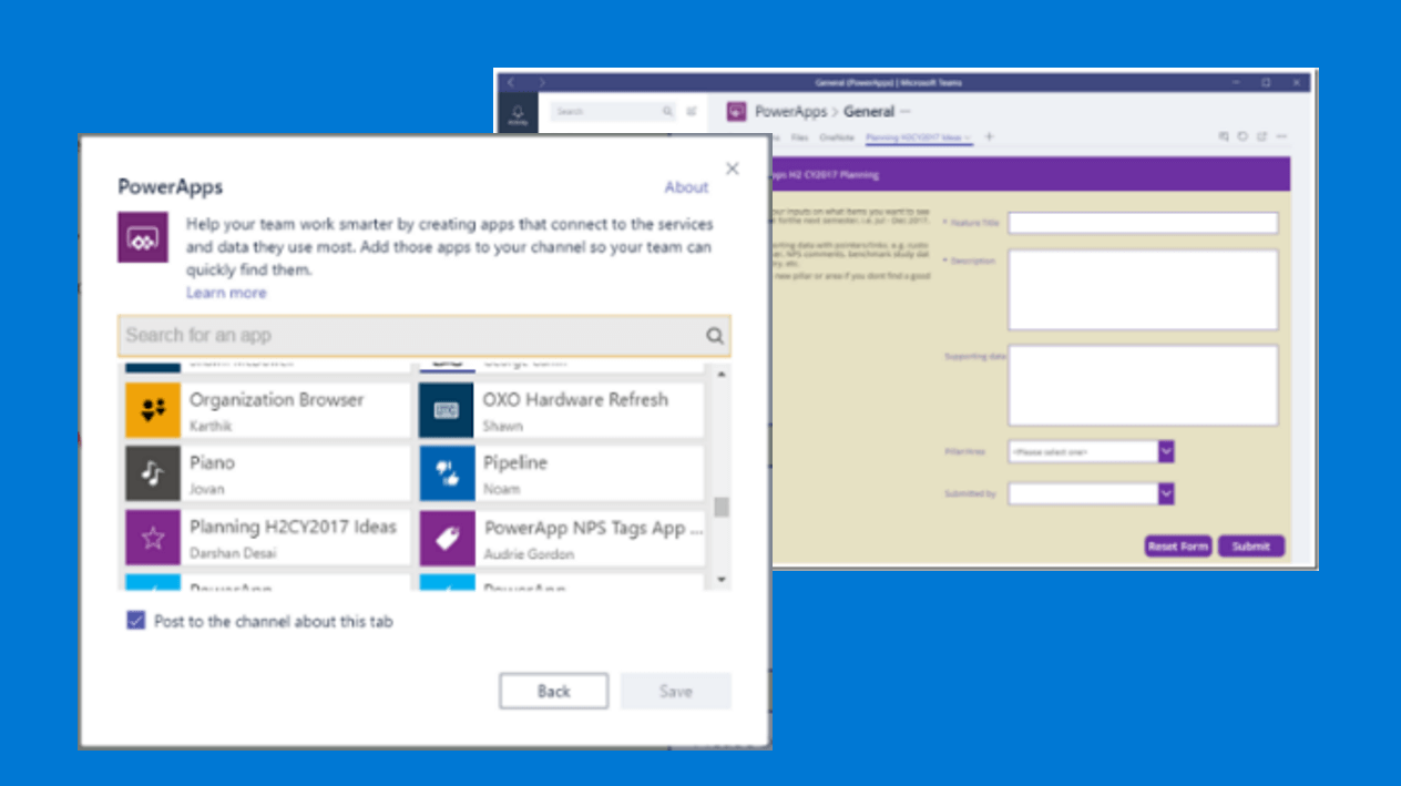 microsoft power apps embedded with microsoft teams to do more
