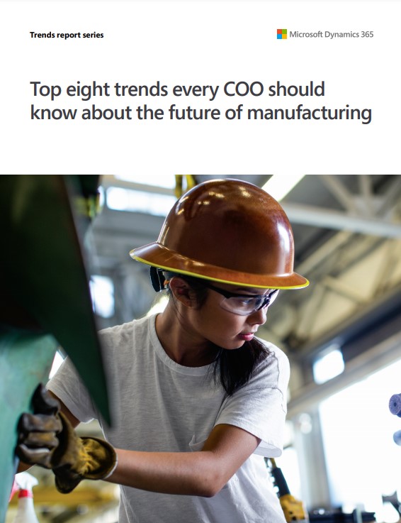 Top eight trends every COO should know about the future of manufacturing