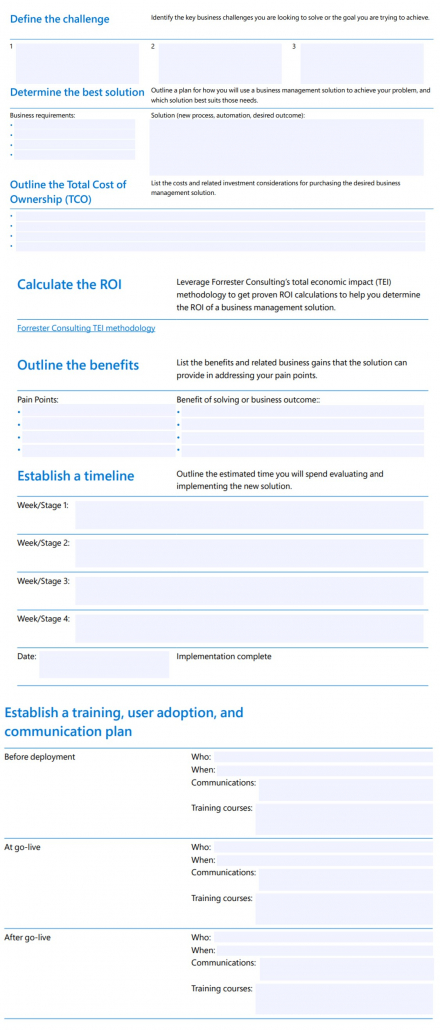 business case template for business management solution