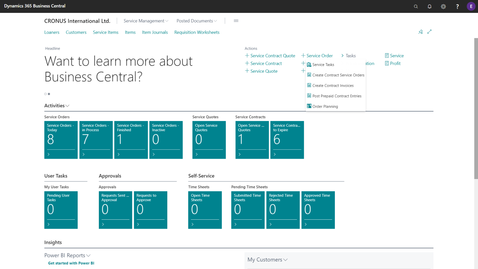 Track customer returns and repairs dynamics 365 business central service management