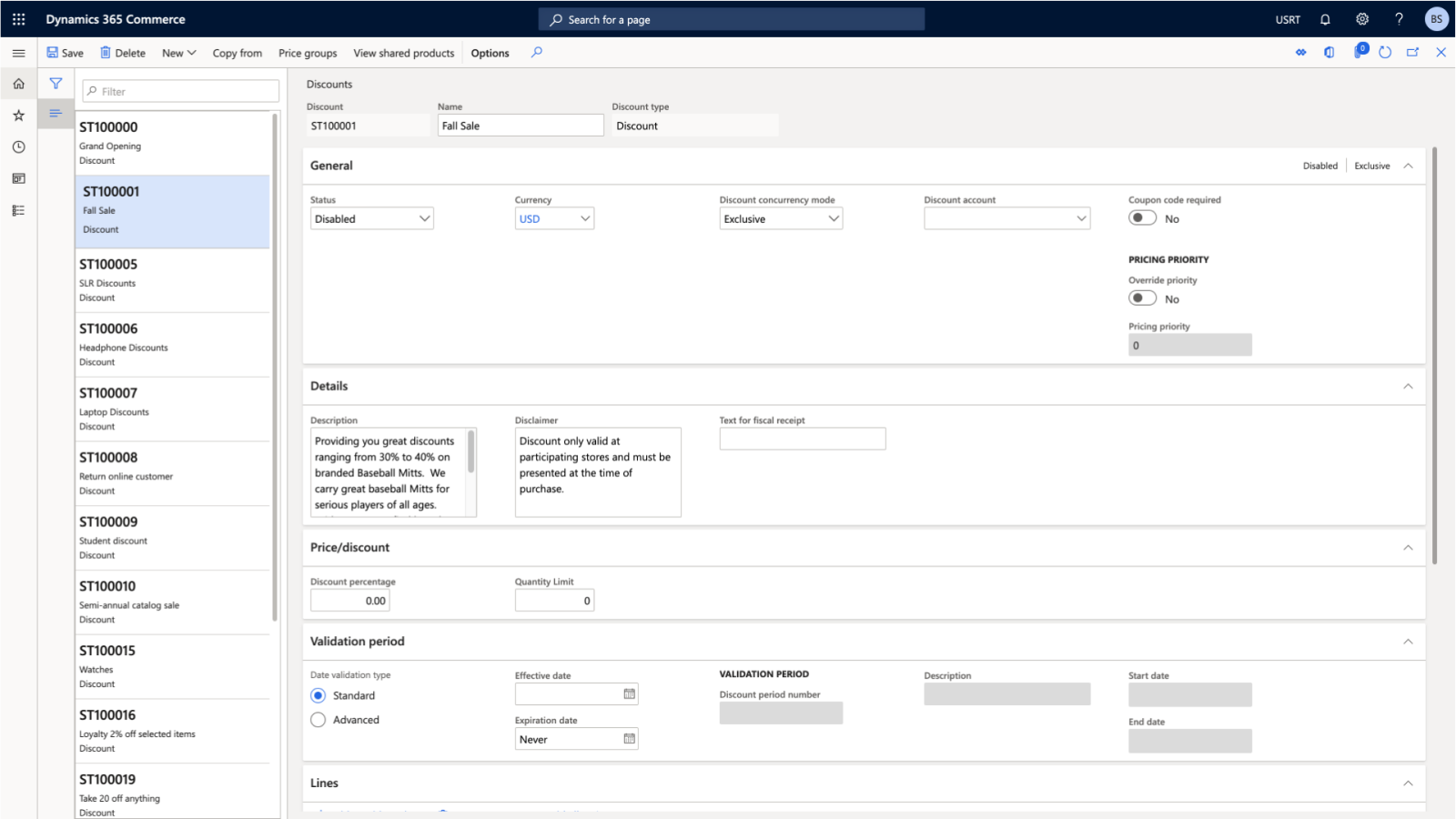 Dynamics 365 Commerce Create and manage sales promotions
