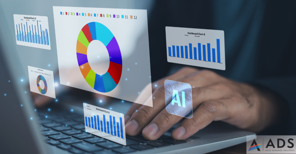 AI in ERP System providing real-time dashboards and business insights
